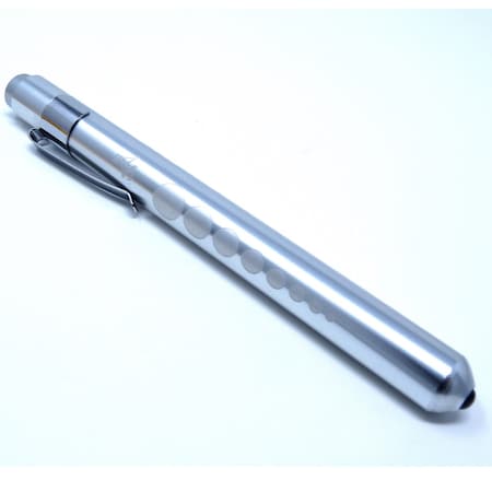 A2Z Scilab SILVER Reusable NURSE Penlight Pocket Medical LED with Pupil Gauge A2Z-ZR589